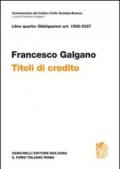 Libro quarto: obbligazioni Artt. 1992-2027. Titoli di credito