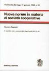 Nuove norme in materia di società cooperative. Commento alla Legge 31 gennaio 1992 n. 59