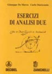 Esercizi di analisi 2