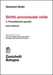 Diritto processuale civile. 4.Procedimenti speciali