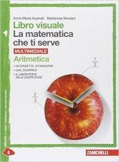 Libro visuale la matematica che ti serve. Aritmetica 1-Geometria 1. Per la Scuola media. Con e-book. Con espansione online