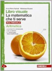 Libro visuale la matematica che ti serve. Aritmetica 2-Geometria 2. Per la Scuola media. Con e-book. Con espansione online