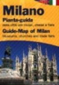 Milano. Pianta-guida della città con musei, chiese e fiere. Ediz. italiana e inglese