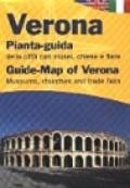 Verona. Pianta-guida della città con musei, chiese e fiere. Ediz. italiana e inglese