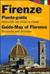 Firenze. Pianta-guida della città con musei, chiese e fiere. Ediz. italiana e inglese