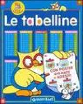 Tabelline. Con poster gigante e adesivi