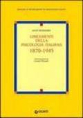 Lineamenti della psicologia italiana: 1870-1945