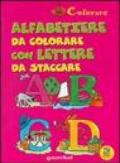 L'alfabetiere da colorare con lettere da staccare