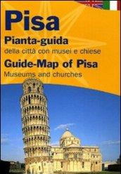 Pisa. Pianta-guida della città con musei, chiese. Ediz. italiana e inglese