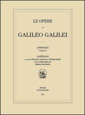 Le opere di Galileo Galilei. Appendice: 2