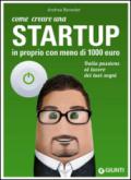Come creare una startup in proprio con meno di 1000 euro