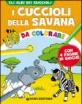 I cuccioli della savana da colorare