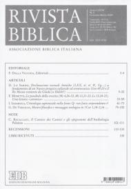 Rivista biblica (2020). Vol. 1