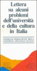 Lettera su alcuni problemi della università e della cultura in Italia
