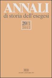 Annali di storia dell'esegesi (2012). 29.