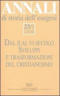 Annali di storia dell'esegesi (2006). Vol. 23\1