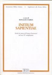 Initium sapientiae. Scritti in onore di Franco Festorazzi nel suo 70º compleanno