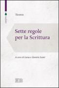 Sette regole per la scrittura