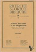 La Bibbia, libro sacro, e la sua interpretazione. Atti del Simposio per il 40º dell'ABI (Milano, 2-4 giugno 1988)
