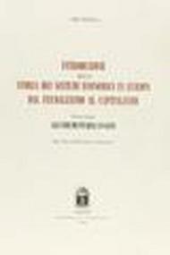 Introduzione alla storia dei sistemi economici in Europa dal feudalesimo al capitalismo. 1.Gli strumenti dell'Analisi