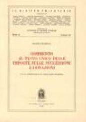 Commento al Testo Unico delle imposte sulle successioni e donazioni