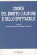 Codice del diritto d'autore e dello spettacolo. Aggiornato al 31 dicembre 1995