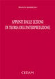 Appunti dalle lezioni di teoria dell'interpretazione