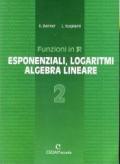 Funzioni in R. Per il Liceo scientifico. 2.Esponenziali, logaritmi, algebra lineare
