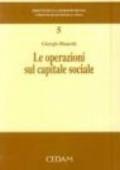 Le operazioni sul capitale sociale