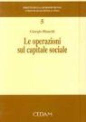 Le operazioni sul capitale sociale