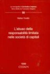 L'abuso della responsabilità limitata nelle società di capitali