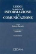 Leggi in materia di informazione e di comunicazione