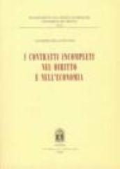 I contratti incompleti nel diritto e nell'economia