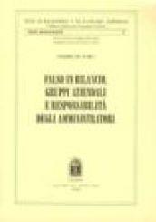 Falso in bilancio, gruppi aziendali e responsabilità degli amministratori