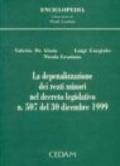 La depenalizzazione dei reati minori nel Decreto legislativo n. 507 del 30 dicembre 1999