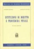 Istituzioni di diritto e procedura penale. Corso di lezioni per gli studenti di scienze politiche