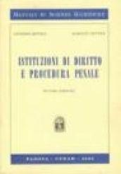 Istituzioni di diritto e procedura penale. Corso di lezioni per gli studenti di scienze politiche