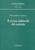 Il recesso unilaterale dal contratto