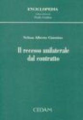 Il recesso unilaterale dal contratto