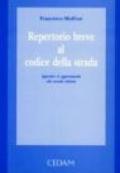 Repertorio breve al codice della strada. Appendice di aggiornamento