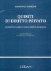 Quesiti di diritto privato. Milleottanta quesiti con le risposte ragionate