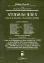 Studium iuris. Rivista per la formazione nelle professioni giuridiche (2001). 6.