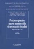 Processo penale: nuove norme sulla sicurezza dei cittadini (Legge 26 marzo 2001, n. 128)