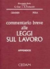 Commentario breve alle leggi sul lavoro. Appendice