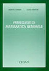 Prerequisiti di matematica generale