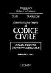 Commentario breve al Codice civile. Complemento giurisprudenziale. Appendice di aggiornamento (2002)