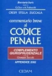 Commentario breve al Codice penale. Complemento giurisprudenziale. Appendice di aggiornamento (2002)