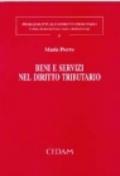 Beni e servizi nel diritto tributario