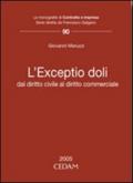 L'exceptio doli. Dal diritto civile al diritto commerciale