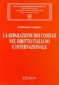 La separazione dei coniugi nel diritto italiano e internazionale